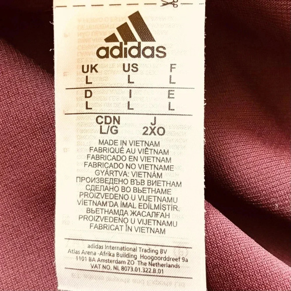 Adidas Arizonia State “Sun Devils” Maroon Full Zip Unisex Athletic Jacket Size L - Picture 12 of 16